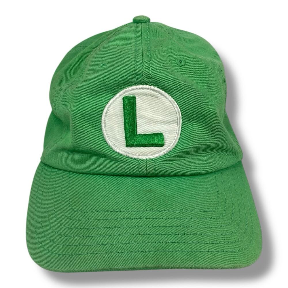 Super Mario Luigi Green NintendoAdjustable Adult Snapback Cap Hat